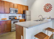 Thumbnail 30 of 35 - Fully Equipped Kitchen at Greenway at Stadium Park, Greensboro, NC, 27401