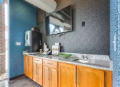 Thumbnail 33 of 35 - Kitchen Area In Clubhouse at Greenway at Stadium Park, Greensboro, North Carolina