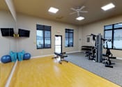 Thumbnail 14 of 23 - workout equipment, gym, fitness center, yoga floor