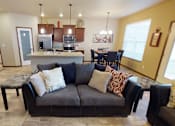 Thumbnail 2 of 23 - couch, living room, kitchen, furnished