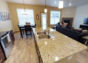 Thumbnail 7 of 23 - granite countertop, kitchen island