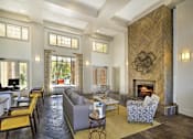 Thumbnail 18 of 41 - Leasable Event Space with Couches and Seating for 8 with Bright Open Windows and Carpet at Alden Place at South Square Apartments, Durham, NC 27707