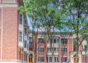 Thumbnail 7 of 28 - Front Exterior at The Plaza at Library Square, Indianapolis