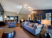Thumbnail 13 of 35 - lounge area in clubhouse at Bradford Run in Kokomo, IN