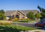 Thumbnail 8 of 15 - exterior driveway amenity center at Northlake Farms Apartments, Gurnee, Illinois