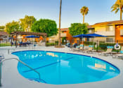 Thumbnail 6 of 36 - Pool Side Relaxing Area With Sundeck at Pacific Trails Luxury Apartment Homes, California, 91722