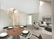 Thumbnail 14 of 30 - Warm Living And Dining Room at The Greens at Columbia, Columbia, Maryland