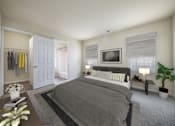 Thumbnail 17 of 35 - Bedroom with window light at The Apartments at Owings Run, Maryland
