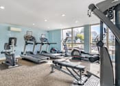 Thumbnail 10 of 27 - Fitness Center With Modern Equipment at The Apartments at Saddle Brooke, Maryland