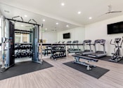 Thumbnail 4 of 40 - State Of The Art Fitness Center at The Apartments at Cambridge Court, Rosedale