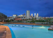 Thumbnail 13 of 26 - pool at night