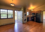 Thumbnail 9 of 15 - Kitchen with a view at Saddleview Apartments, Bozeman, MT