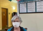 Thumbnail 5 of 36 - Senior Resident Wearing A Mask at Savannah Court of Camilla, Camilla, 31730