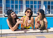 Thumbnail 1 of 11 - Girls enjoying in pool