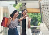 Thumbnail 8 of 11 - Girls enjoying shopping