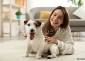 Thumbnail 10 of 11 - Girl Paying with Pet
