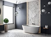 Thumbnail 5 of 10 - Modern bathroom with beautiful sanitary ware