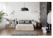 Thumbnail 8 of 11 - White and gray cozy bedroom