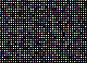 Thumbnail 28 of 32 - A grid of multicolored squares with a black background.
