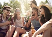 Thumbnail 7 of 10 - A group of friends enjoying a sunny day outdoors.