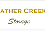 Thumbnail 4 of 5 - a white rectangle with the logo of the weather creek storage