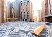 Thumbnail 15 of 20 - outdoor social space in student accommodation