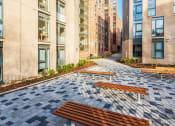 Thumbnail 16 of 20 - outdoor social space in student accommodation glasgow