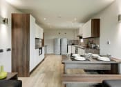 Thumbnail 10 of 39 - a kitchen or kitchenette at valet apartments wembley