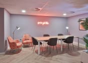 Thumbnail 3 of 8 - a conference room with a long table and chairs