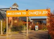 Thumbnail 11 of 12 - a sign that says welcome to colchester zoo