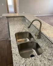 Thumbnail 37 of 44 - double kitchen sink with gooseneck faucet