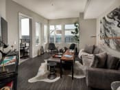 Thumbnail 1 of 30 - Model Living Room at AV8 Apartments in San Diego, CA