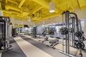 Thumbnail 14 of 33 - Gym with cardio and weights at Wilshire Vermont, Los Angeles