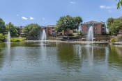 Thumbnail 16 of 16 - a fountain in the middle of a lake with buildings in the background at Lakeshore at Preston, Plano, 75093