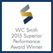 Thumbnail 20 of 20 - an image of the wc smith 2015 superior performance award winner logo