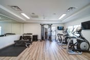 Thumbnail 31 of 47 - community fitness center with treadmills and workout equipment