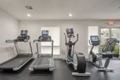 Thumbnail 32 of 48 - the gym in our new building is equipped with cardio equipment at Monterra Ridge Apartments, Canyon Country, California