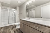 Thumbnail 40 of 48 - Bathroom at V on Broadway Apartments in Tempe AZ November 2020 (3)