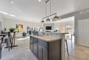Thumbnail 25 of 42 - Clubhouse kitchen at Avenue 8 Apartments in Mesa AZ Nov 2020