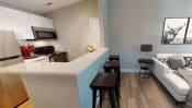 Thumbnail 2 of 41 - Brixin Franklin Apartments & Townhomes Renovated Kitchen Living Room