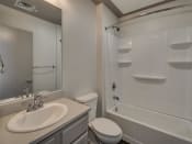 Thumbnail 29 of 41 - Bathroom With Bathtub at The Tower Apartments, Tuscaloosa, AL, 35401