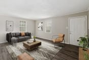 Thumbnail 6 of 25 - renovated apartment homes  Living Room with wood flooring at Midtown Oaks Townhomes in Mobile, AL