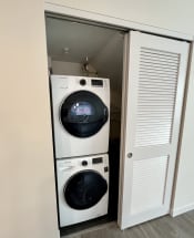 Thumbnail 12 of 19 - full size washer and dryer at Reserve Overlook Apartments, Integrity Realty, Cleveland Heights, OH, 44106