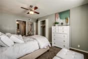 Thumbnail 19 of 19 - bedroom with grey carpet and natural light at London House Apartments, Lenexa, Kansas