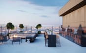 Thumbnail 14 of 17 - a rendering of the rooftop bar and terrace at the envoy hotel in san francisco