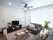 Thumbnail 1 of 33 - Modern Living Room at Foothill Lofts Apartments & Townhomes, Logan, UT