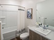 Thumbnail 18 of 33 - Spa Inspired Bathroom at Foothill Lofts Apartments & Townhomes, Utah, 84341