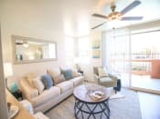 Thumbnail 4 of 42 - Bright Living Room at Canyon Club Apartments, Oceanside, CA, 92058