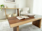 Thumbnail 4 of 40 - Natural Wood Coffee Table at Remington Apartments