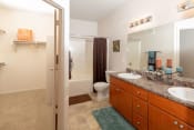 Thumbnail 12 of 30 - Custom Look Bathroom at Canyon Ridge Apartments, Surprise, AZ, 85378